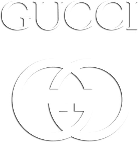 gucci white logo png 1000